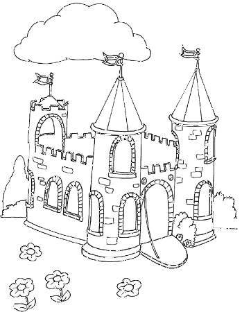 schloss neuschwanstein fy4 source castle coloring pages | Inspire Kids