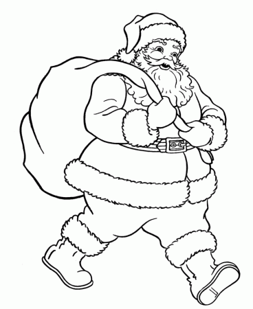 BlueBonkers : Santa Claus Coloring pages - 4