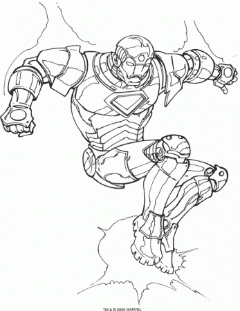 Iron man Coloring Pages - Coloringpages1001.