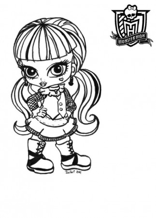 Monster High Baby Coloring Pages | Coloring Pages