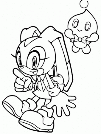 Colouring Pages Cartoon Sonic The Hedgehog Printable For Toddler 