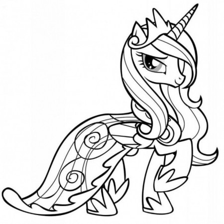 My Little Pony Princess Cadence Coloring Pages | 99coloring.com