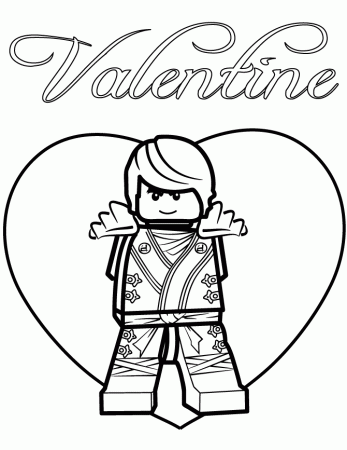 Ninjago Cole Valentine Coloring Page | Free Printable Coloring Pages