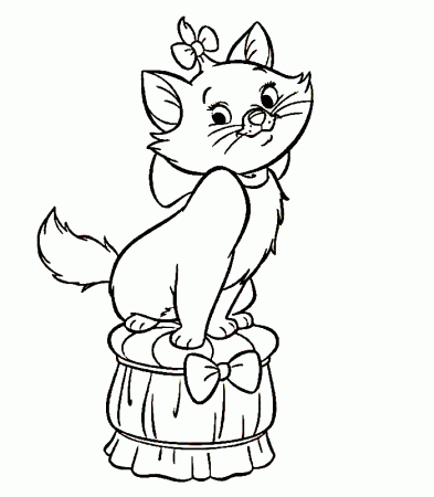 Cute Lady Cat Coloring Pages ~ Printable Coloring Pages