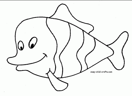 Rainbow-fish-coloring-3 | Free Coloring Page Site