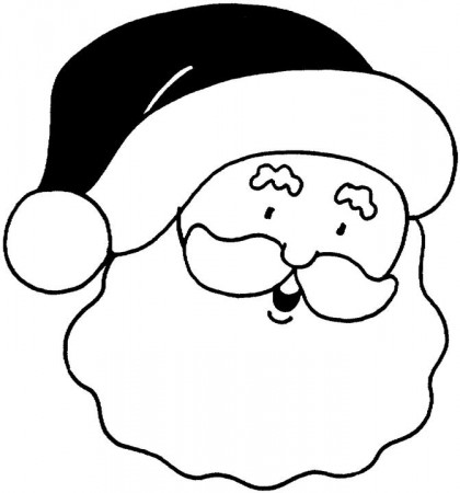 Santa's Face Coloring Online | Super Coloring