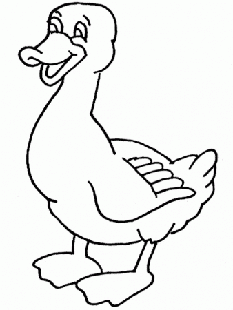 colorwithfun.com - Free Printable Duck Coloring Page For Kids