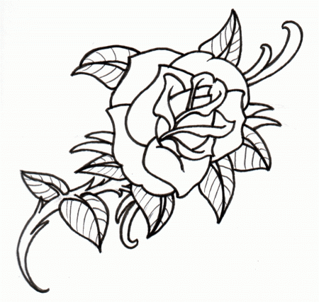 Simple Flower Outline Tattoopart Tattoo Designs Isszlimv 