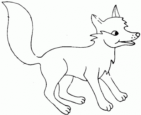 e fox Colouring Pages (page 2)