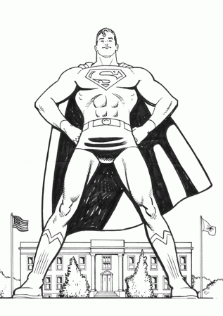 Free Printable Superman Coloring Pages For Kids