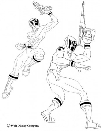 POWER RANGERS coloring pages - Armed Power Rangers