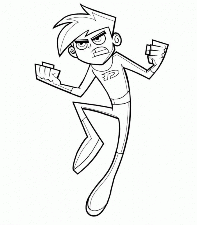 Danny Phantom Coloring Pages To Print - Kids Colouring Pages