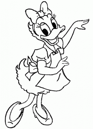 Daisy Duck Coloring Pages Printable