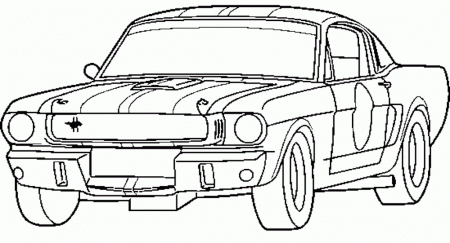 Printable Ford Car Racing Coloring Page - Cars Coloring : oColoring.