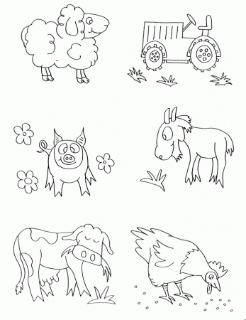 Farm Animals Coloring Pages | Coloring