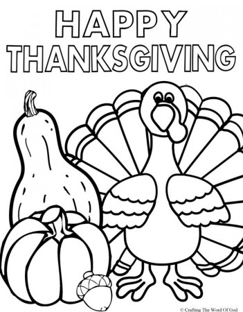 Happy Thanksgiving 2- Coloring Page « Crafting The Word Of God