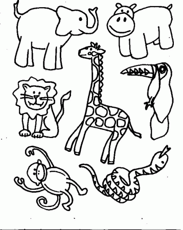 Misc Animals Coloring Pages Free Printable Download | Coloring 