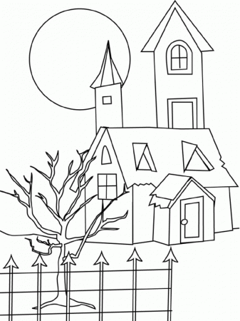 And Kids House Coloring Pages House Picture Coloring Pages 14 