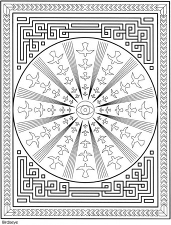 Coloring Pages Adult Mandala | Free coloring pages for kids
