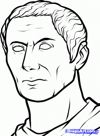 How to Draw Caesar, Julius Caesar, Step by Step, Stars, People 