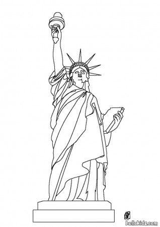 Statue of Liberty coloring page | Statue of Liberty