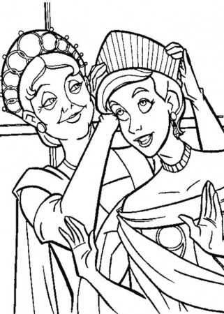 Disney Princess Anastasia Coloring Page | Coloring!