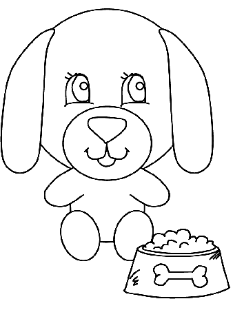 Dog Food Coloring Pages