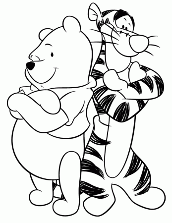 Pooh And Tigger Coloring Pages | Kids TV Pictures