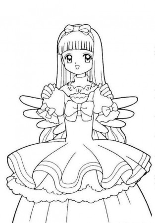 Cardcaptor Lady Sakura Coloring Page Coloringplus 198055 