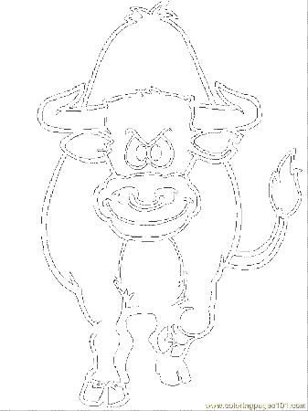 Coloring Pages Cow Coloring Page (Mammals > Bull) - free printable 