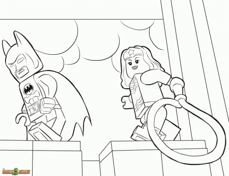 The Lego Movie Coloring Page Batman And Wonder Woman Printable Id 