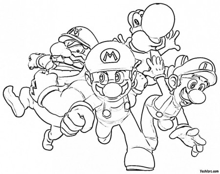 Free Printable Super Mario Coloring Pages For Kids 