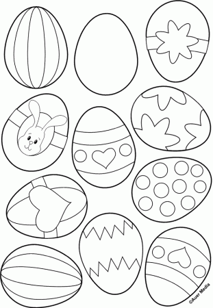 Easter Egg coloring page | School