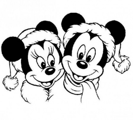 Download Mickey And Minnie Mouse Christmas Coloring Pages 