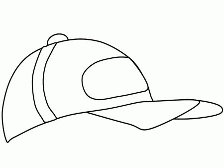 Printable Baseball Cap Sports Coloring Pages - Coloringpagebook.com