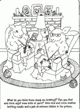 Hidden Pictures Coloring Pages