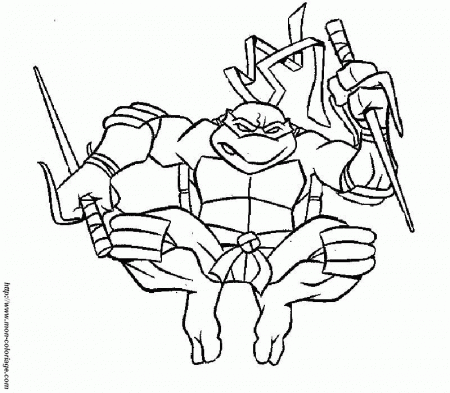 jumps Ninja turtles coloring page | Coloring Pages