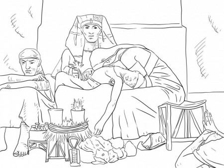 Joseph Interpreting The Pharaoh 39 S Dream Coloring Online Super 
