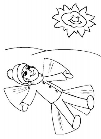 winter cold coloring page of breeze