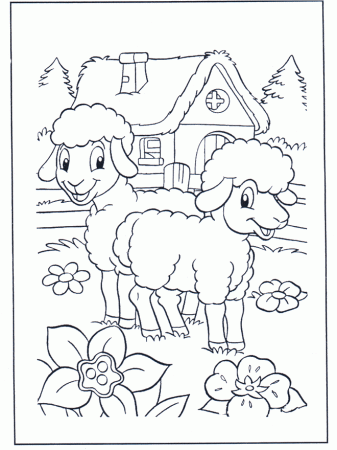 happy-sheep-b1823 | Kids Cute Coloring Pages