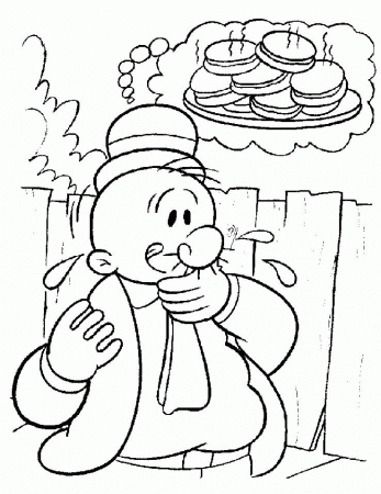Popeye the Sailor drawings to color:Child Coloring and Children 