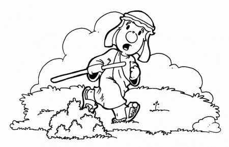 Parable of the Lost Sheep Colouring Pages