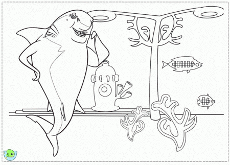 shark tale Colouring Pages (page 3)