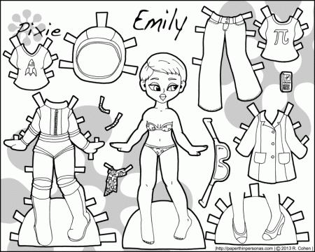Paper Doll Clothes 229689 Paper Dolls Coloring Pages