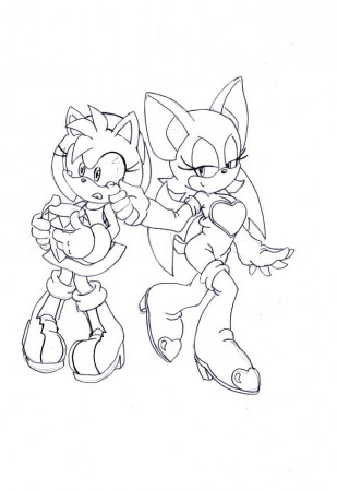 amy_and_rouge_sketch_by_ 