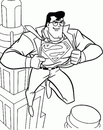 coloring supeman | Learn To Coloring