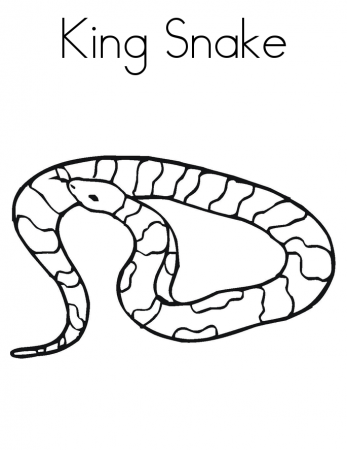 king snake coloring pages for kids | Great Coloring Pages