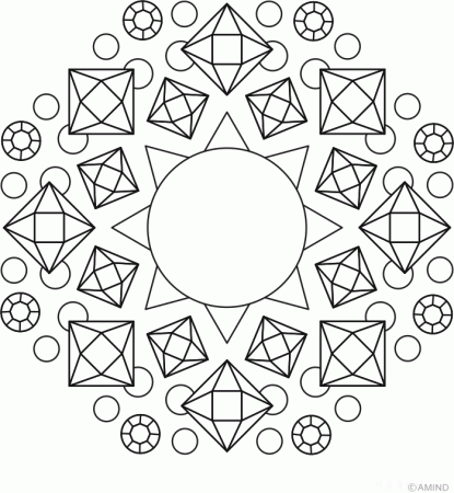 Free mandalas coloring > Sun Mandala Design > Sun Mandala Design 14