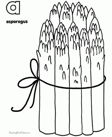 Asparagus coloring pages - Fruit