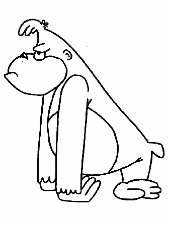 Ape Coloring Pages - Kids Colouring Pages